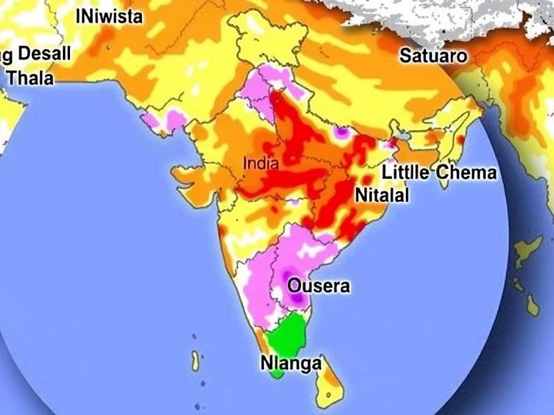 Gale Guardian Seasonal Weather Map of India
